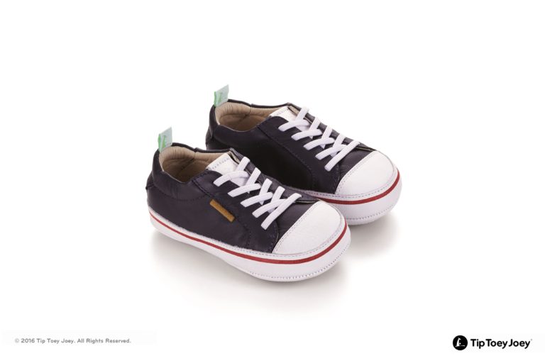 Tip Toey Joey Funky Shoes - Navy/White