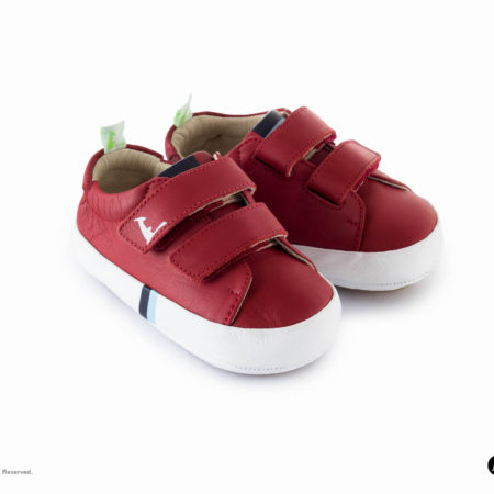 Tip Toey Joey New Flashy Shoes - Tomato/White